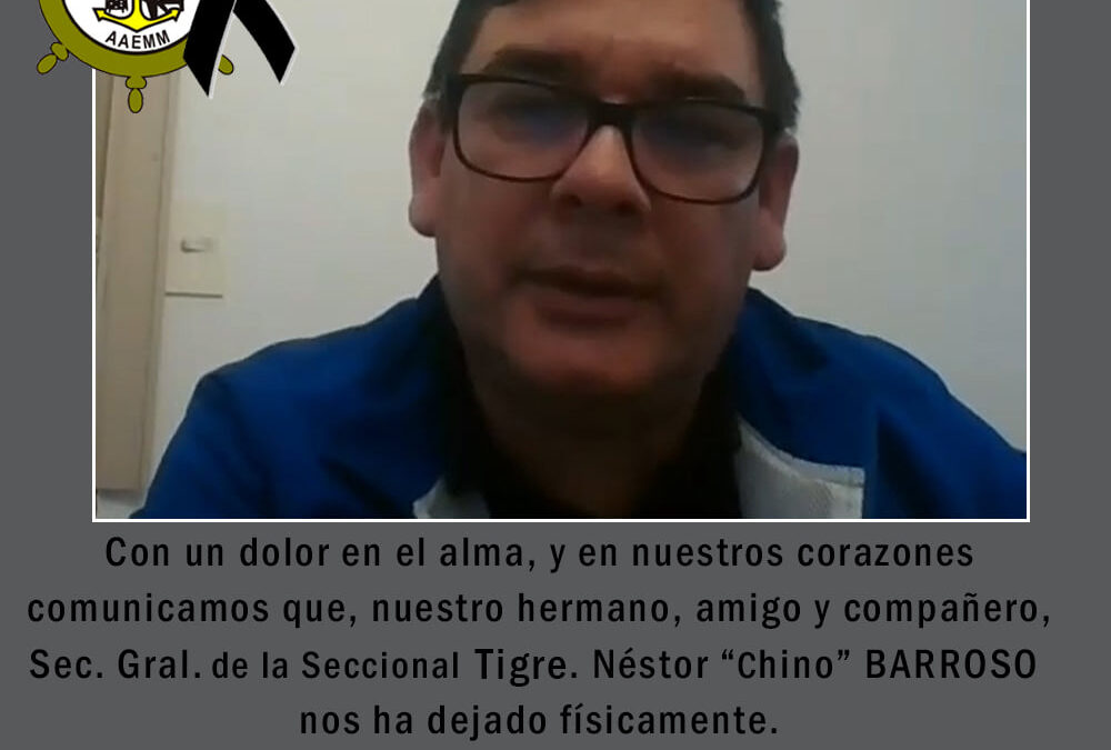 La comunidad portuaria de zona norte despide a Néstor Barroso fallecido por Covid