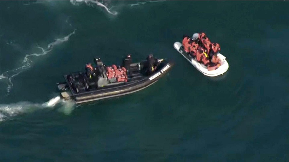 Unas 430 personas cruzaron el Canal de la Mancha con el sueño de vivir en el Reino Unido