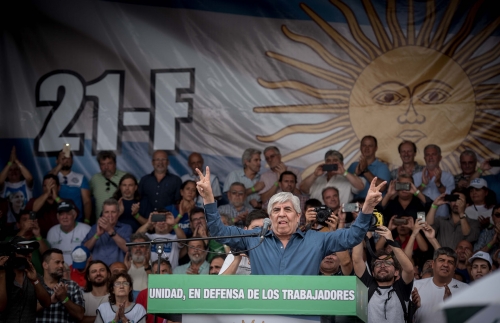 Preparativos para la movilización de los trabajadores el 18 de Octubre