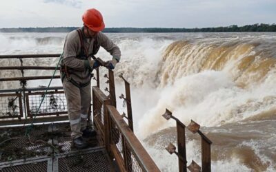 Cerraron preventivamente el circuito Garganta del Diablo ante la crecida del río Iguazú