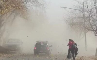 Suspendieron las clases presenciales en toda la zona sur de Mendoza por viento Zonda